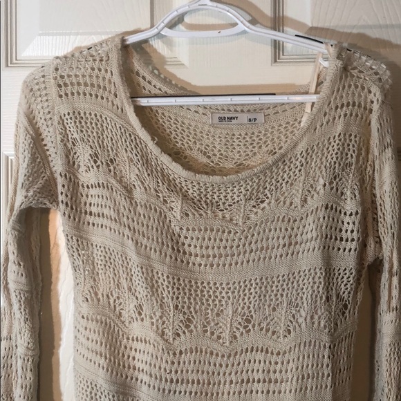 Old Navy Dresses & Skirts - Old Navy White/ Cream Crochet Dress